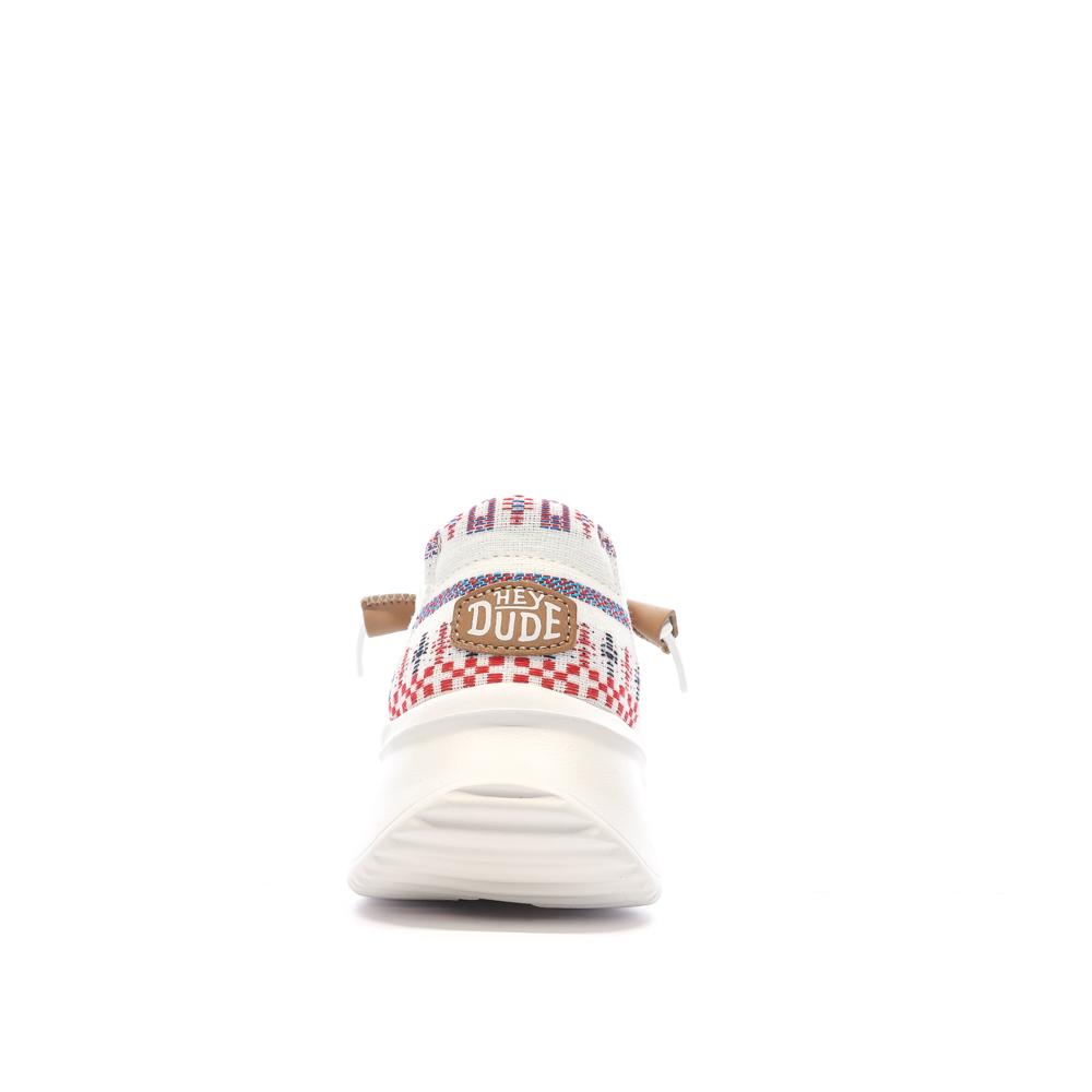 Chaussures Blanches Femme Hey Dude Wally Sport Mesh vue 3