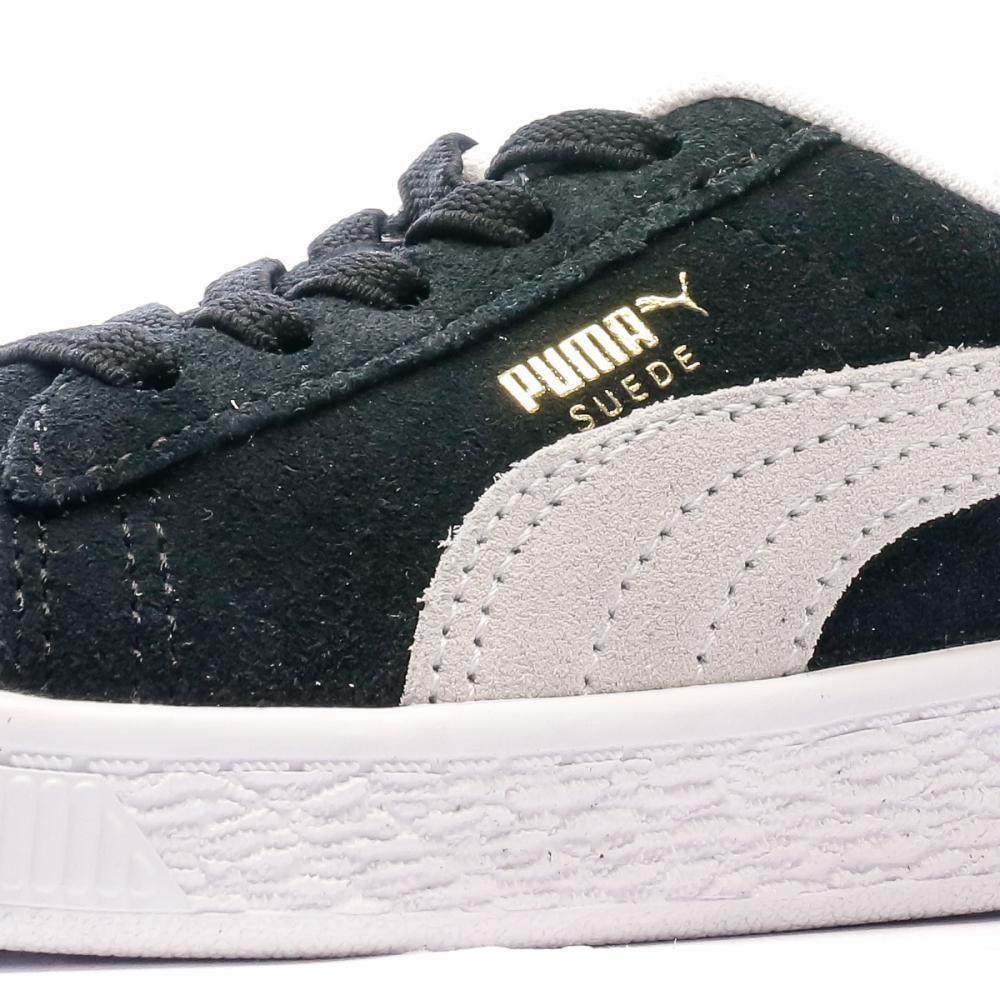 Baskets Noir Enfant Puma Suede Classic Xxi Ac vue 7