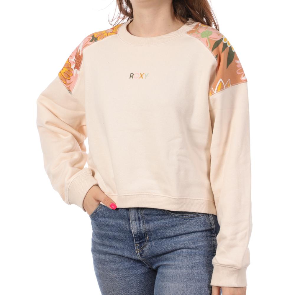 Sweat Rose Poudré Femme Roxy ERJFT04 pas cher