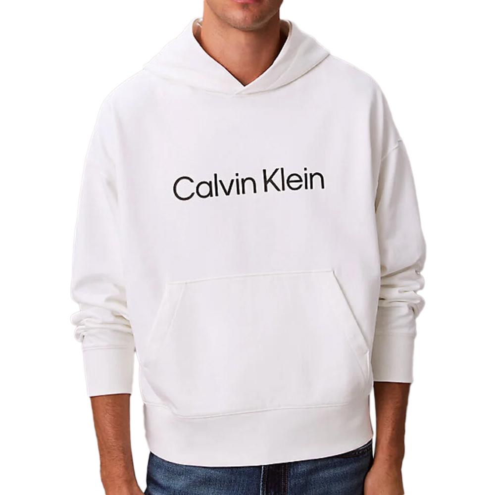 Sweat Blanc Homme Calvin Klein Jeans Standard pas cher