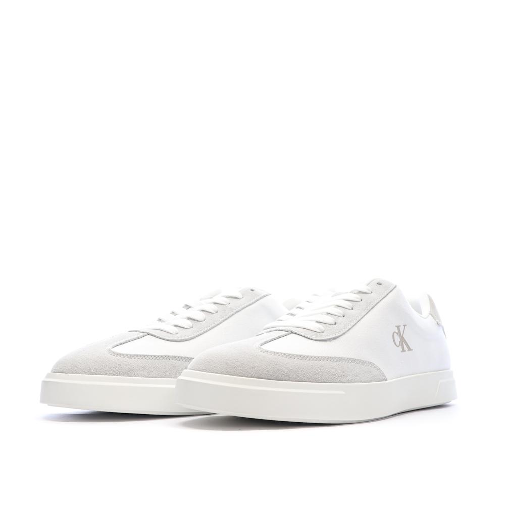 Baskets Blanches/Taupes Homme Calvin Klein Jeans Low Prof vue 6