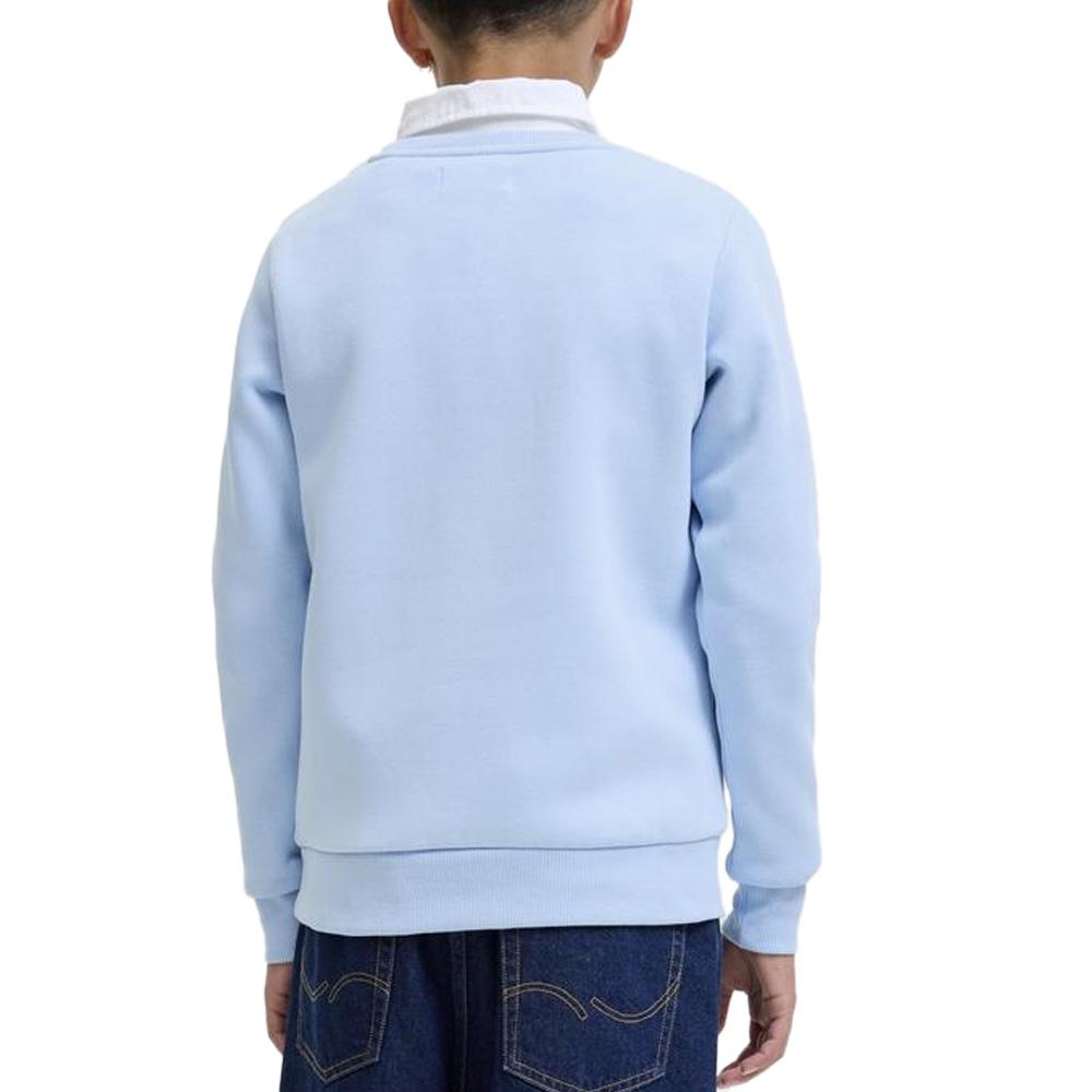 Sweat Bleu Clair Garçon Jack & Jones Makoto vue 2