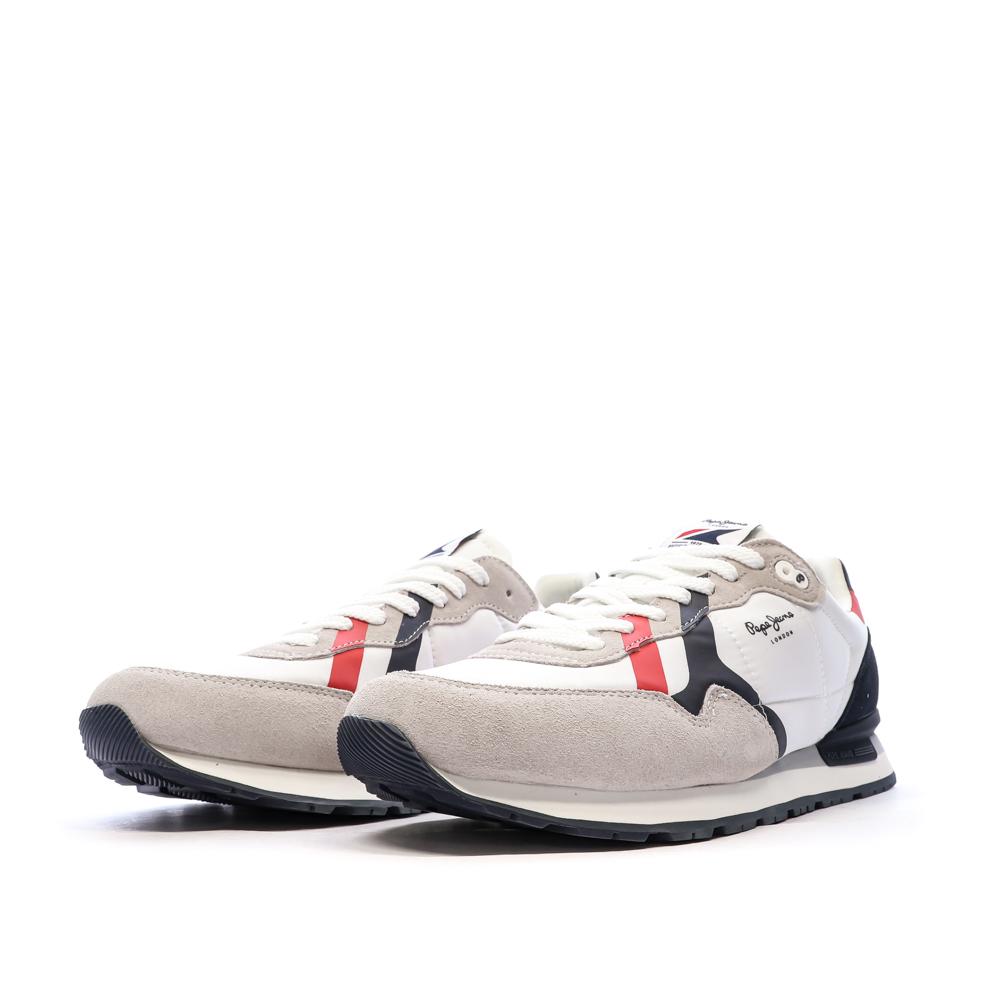 Baskets Gris/Blanc Homme Pepe Jeans Brit Road vue 6