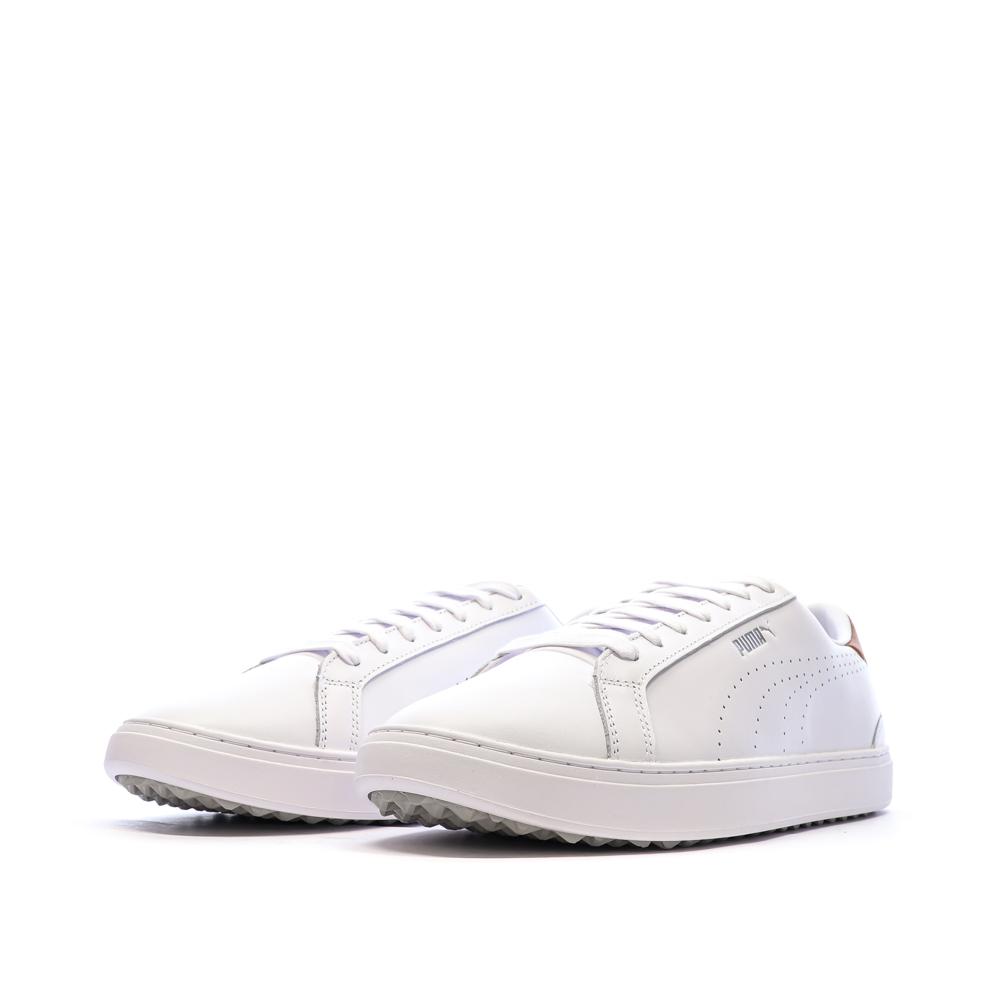 Zapatillas de golf Puma Hypnotic Blanco/Camel, Hombre ver 6