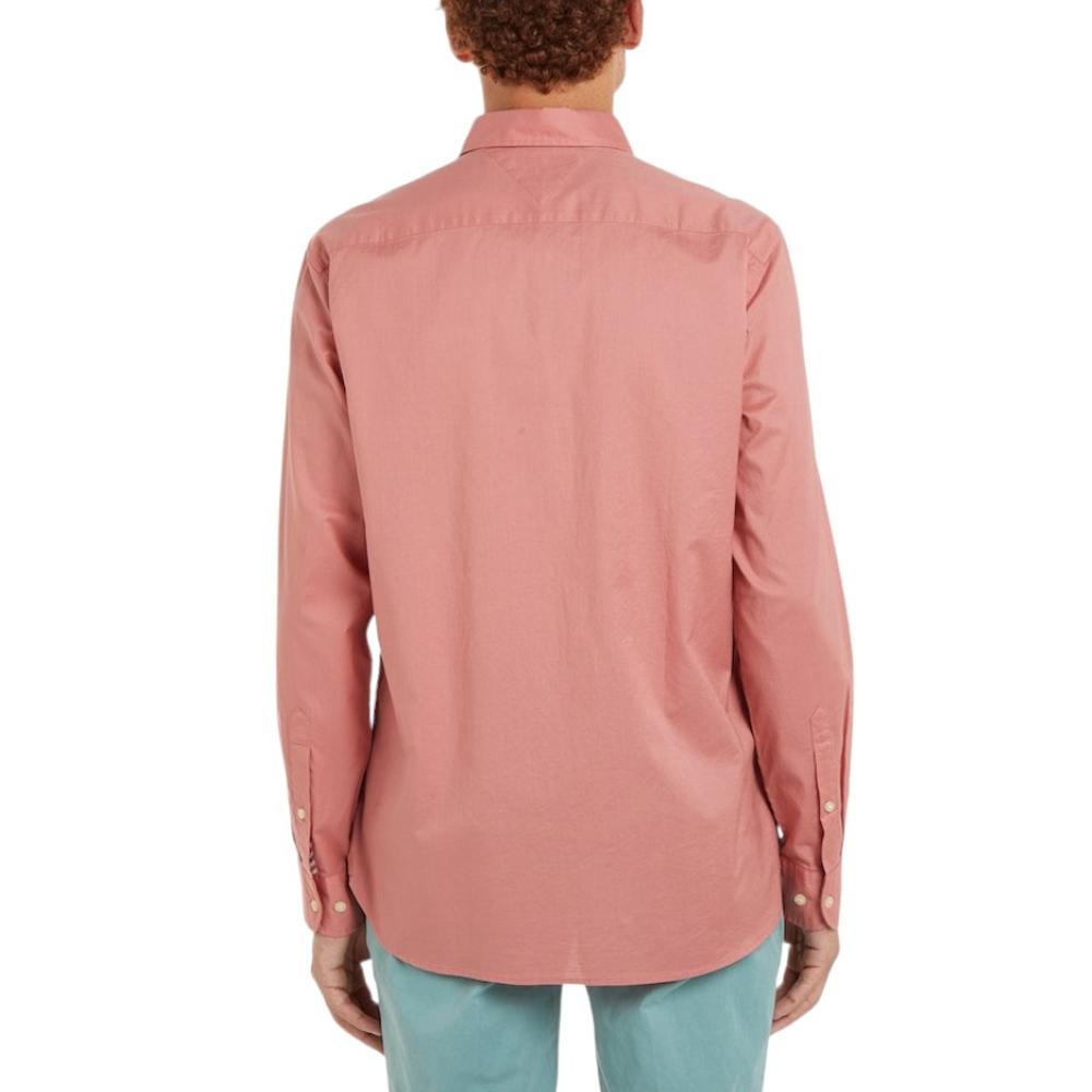 Chemise Rose Homme Tommy Hilfiger Flex Poplin vue 2