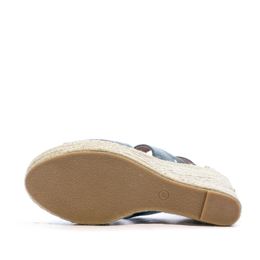 Sandales compensées Bleu Jean Femme Chattawak Debby vue 5