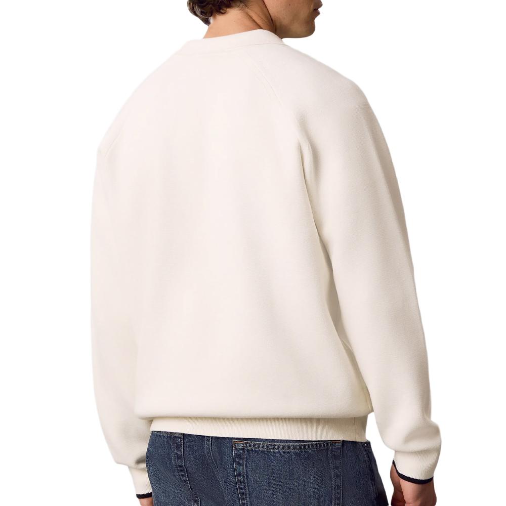 Beiger Herrenpullover von Calvin Klein Jeans im Varsity-Stil Ansicht 2