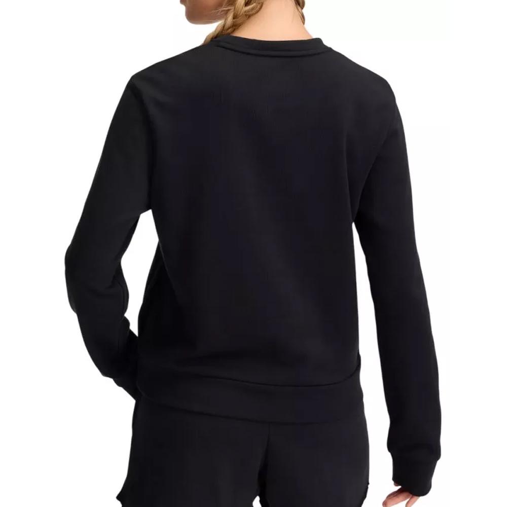 Sudadera negra para mujer Under Armour Rival Terry ver 2