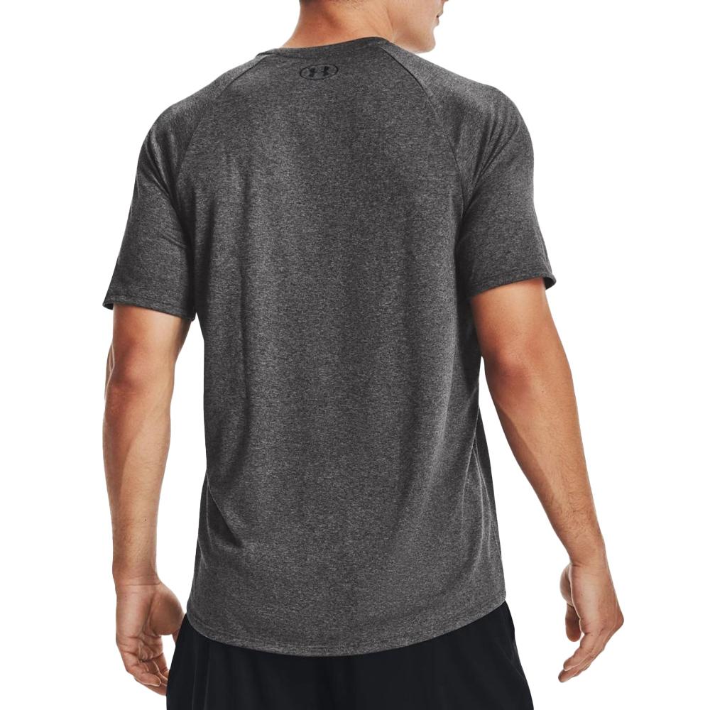 Maillot de sport Gris Homme Under Armour Tech 2.0 SS 1326413 vue 2