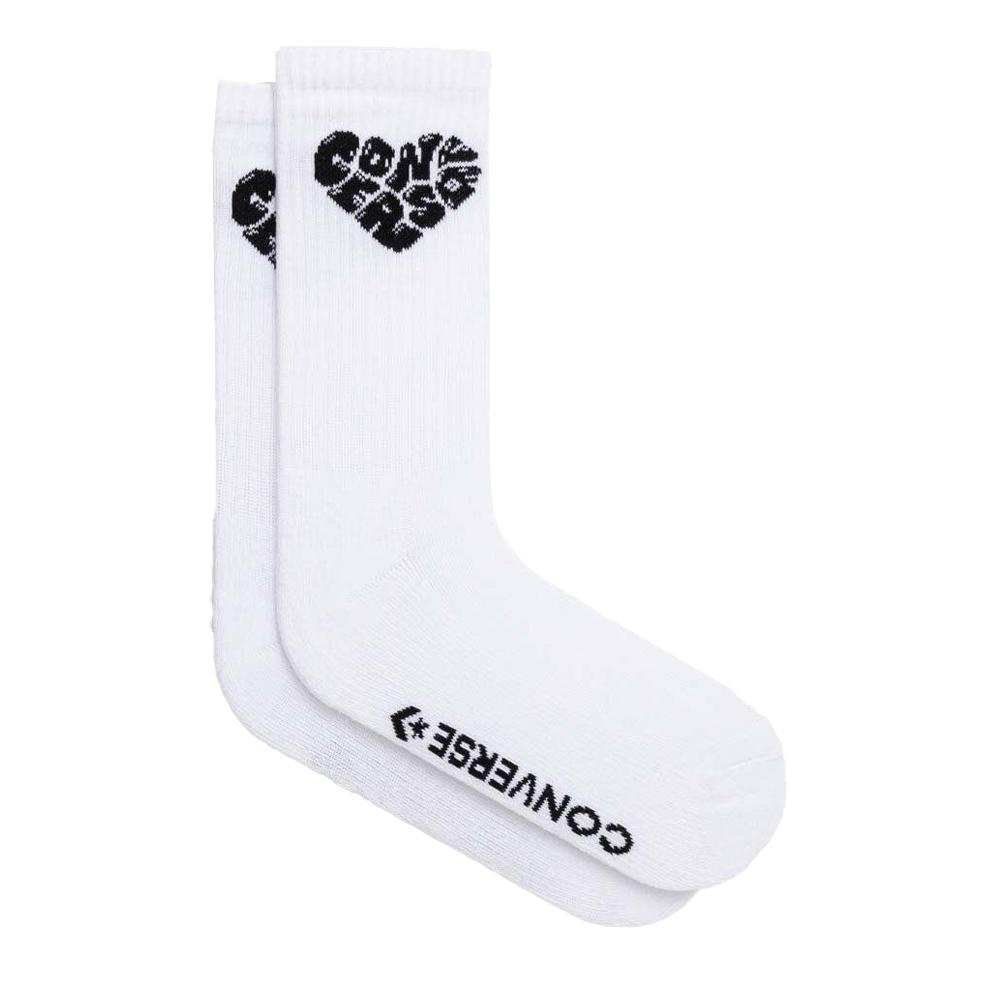 Chaussettes Blanches/Noires Femme Converse S7021472 pas cher