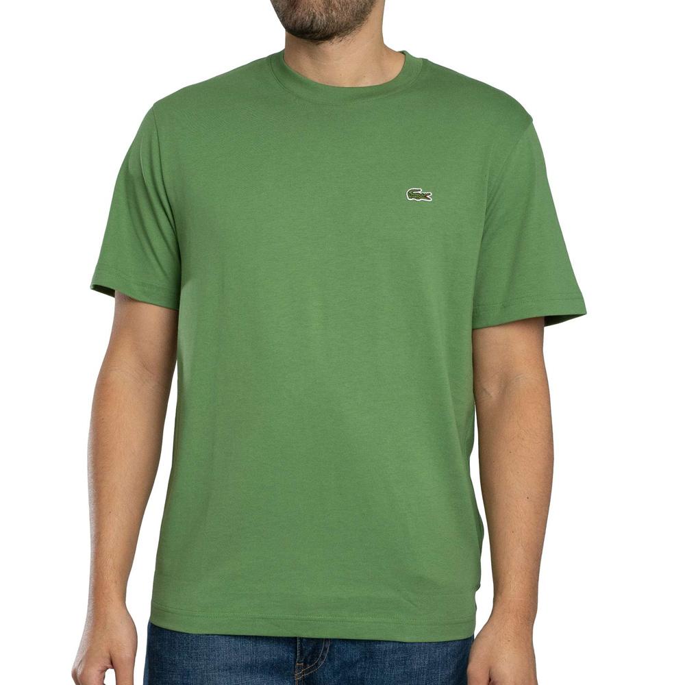 T-Shirt Vert Homme Lacoste Essentiel pas cher
