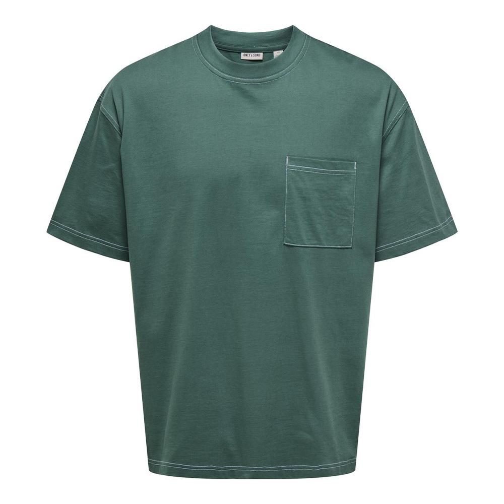 T-Shirt Vert Homme Only & Sons Larry Life pas cher