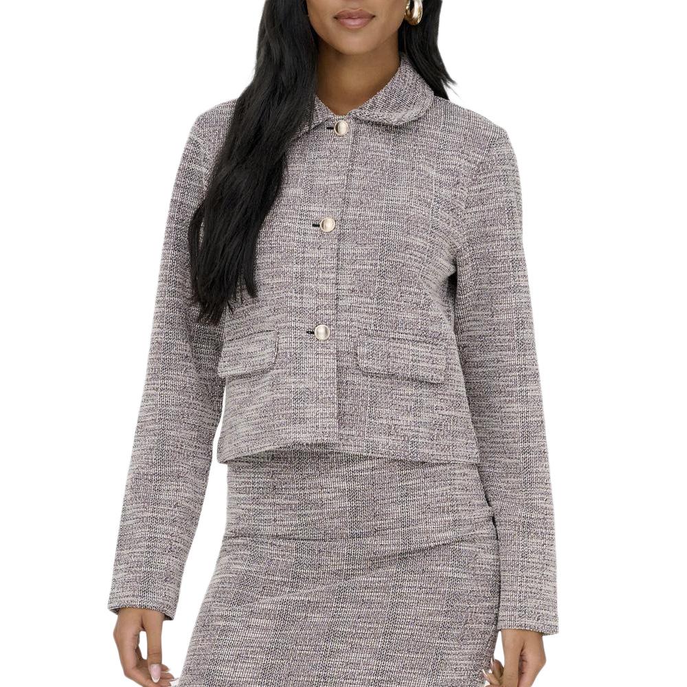 Pull Bordeaux/Blanc Femme JDY Lissy pas cher