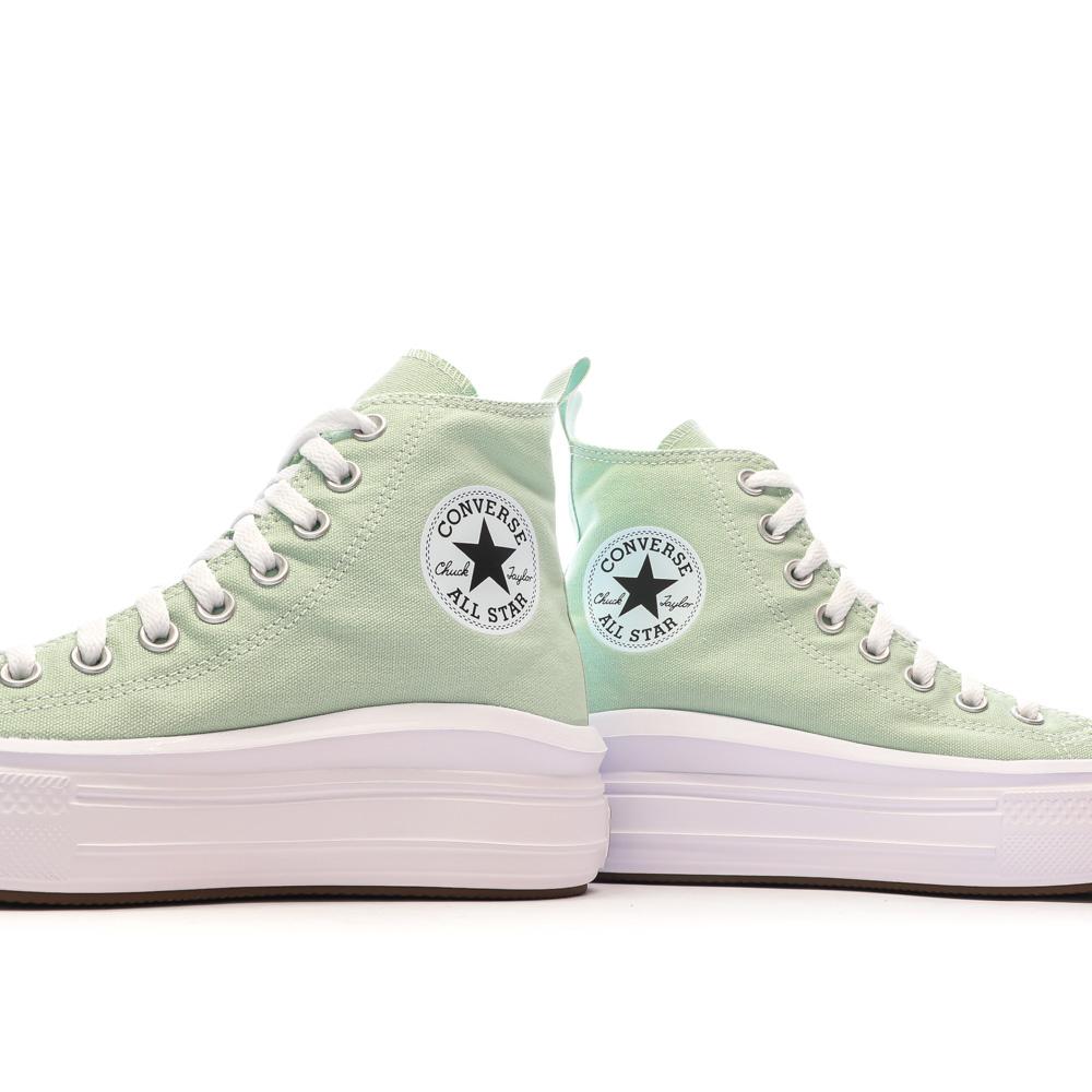 Baskets Vertes Fille/Femme Converse All Star Move vue 6