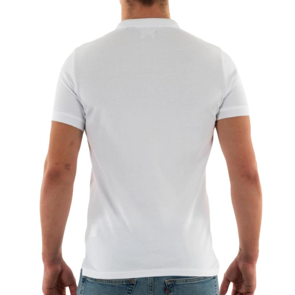 Polo Blanc Homme Superdry Classic Piques vue 2