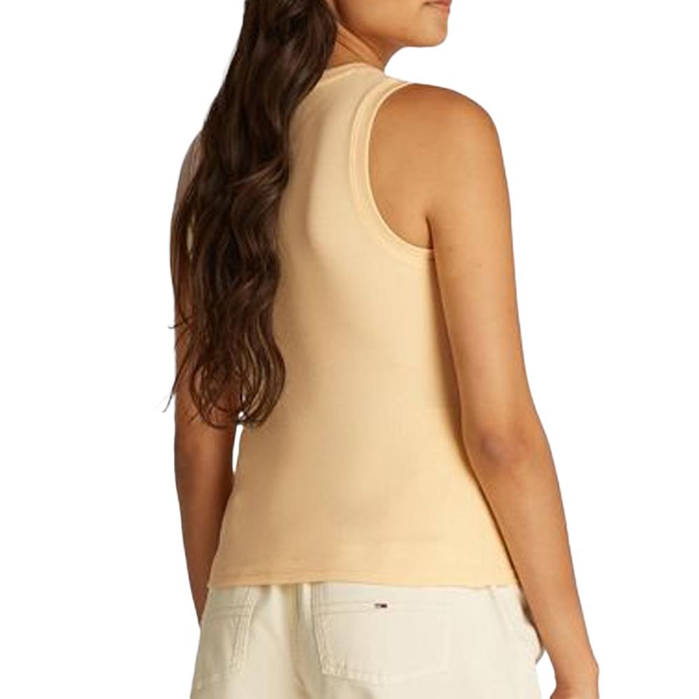 Débardeur Jaune Femme Tommy Hilfiger Essential BDS vue 2