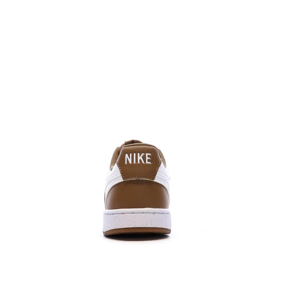Baskets Marron/Blanches Femme Nike Court Vision Lo vue 3