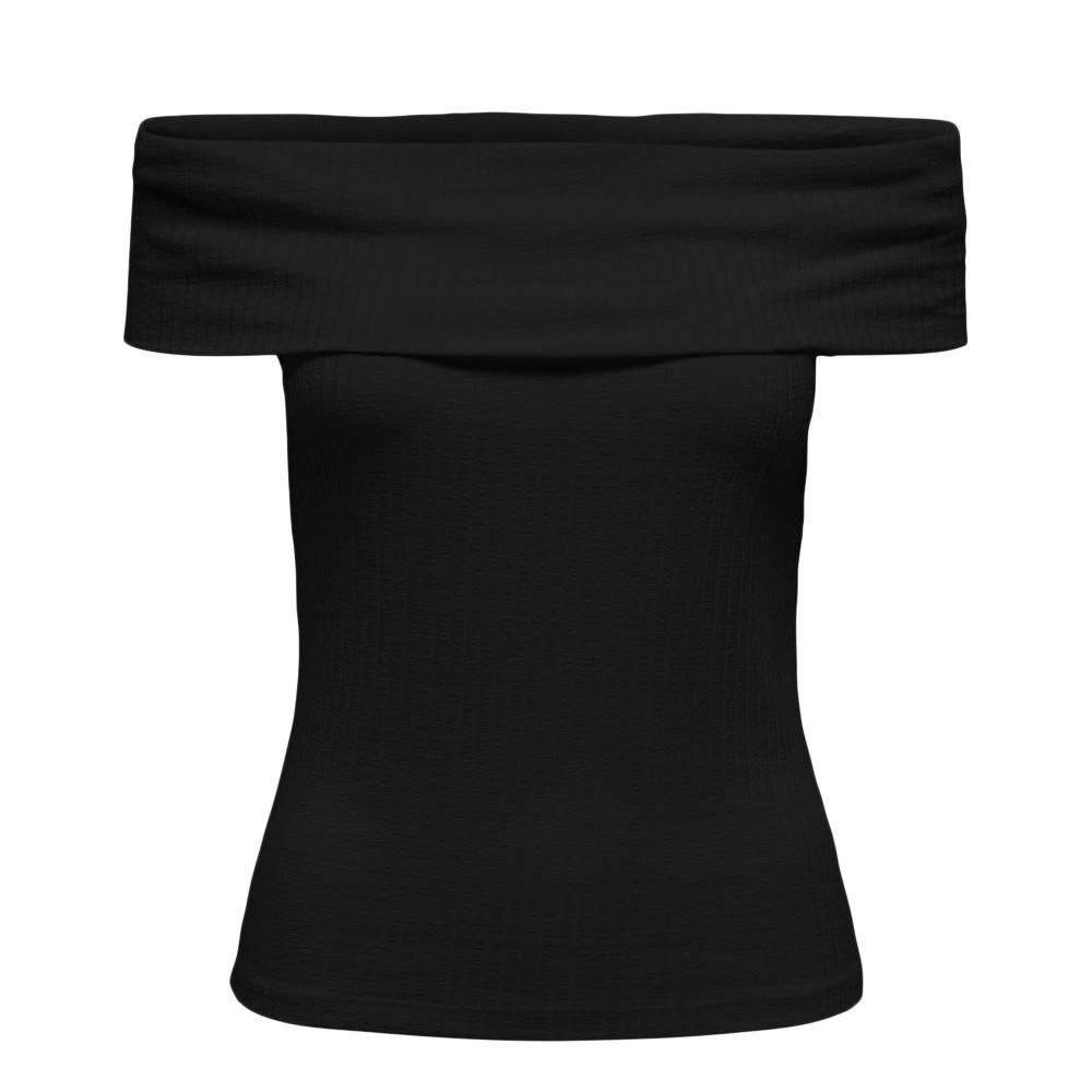 T-Shirt Noir Femme JDY Fransiska 15344028 vue 3
