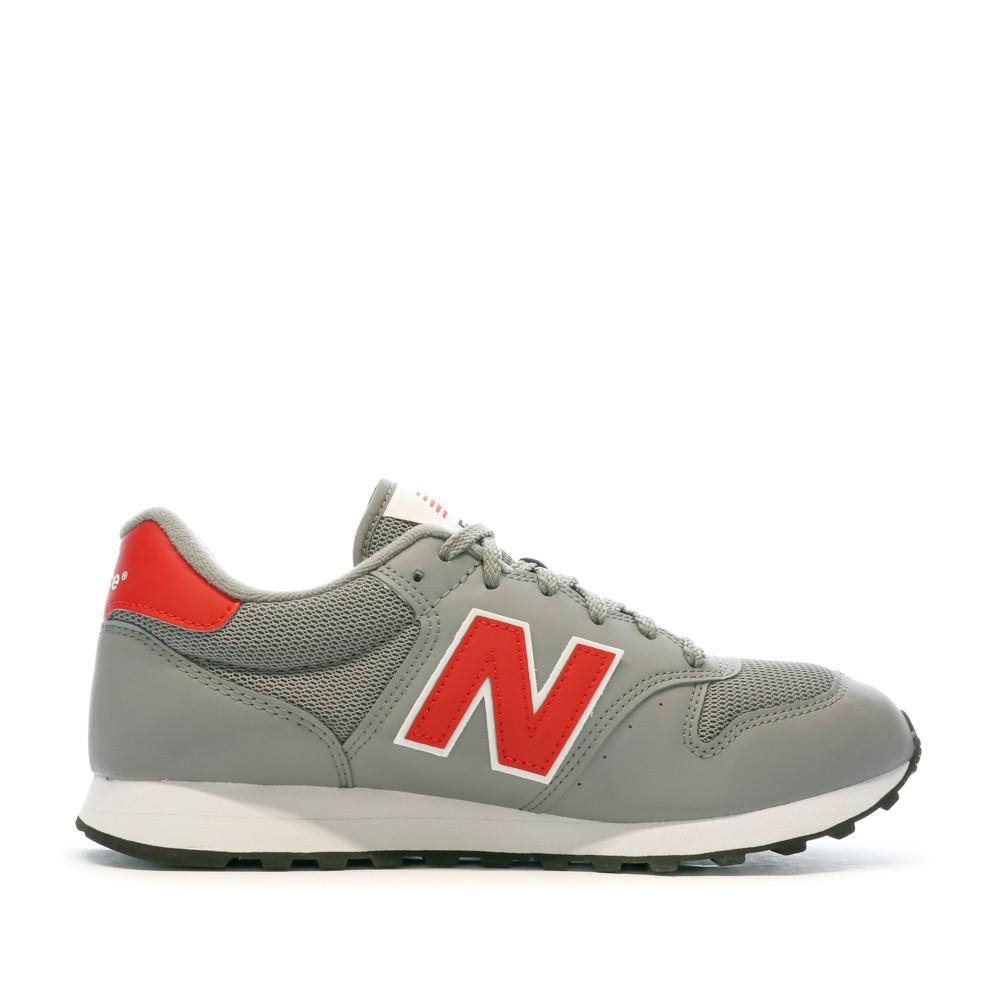 Baskets Grises Rouge Homme New Balance 500