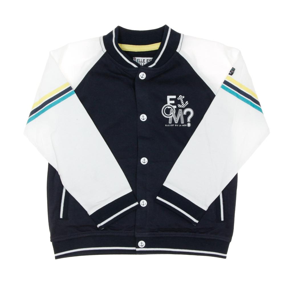 Veste Marine/Blanc Garçon EOM Davys pas cher