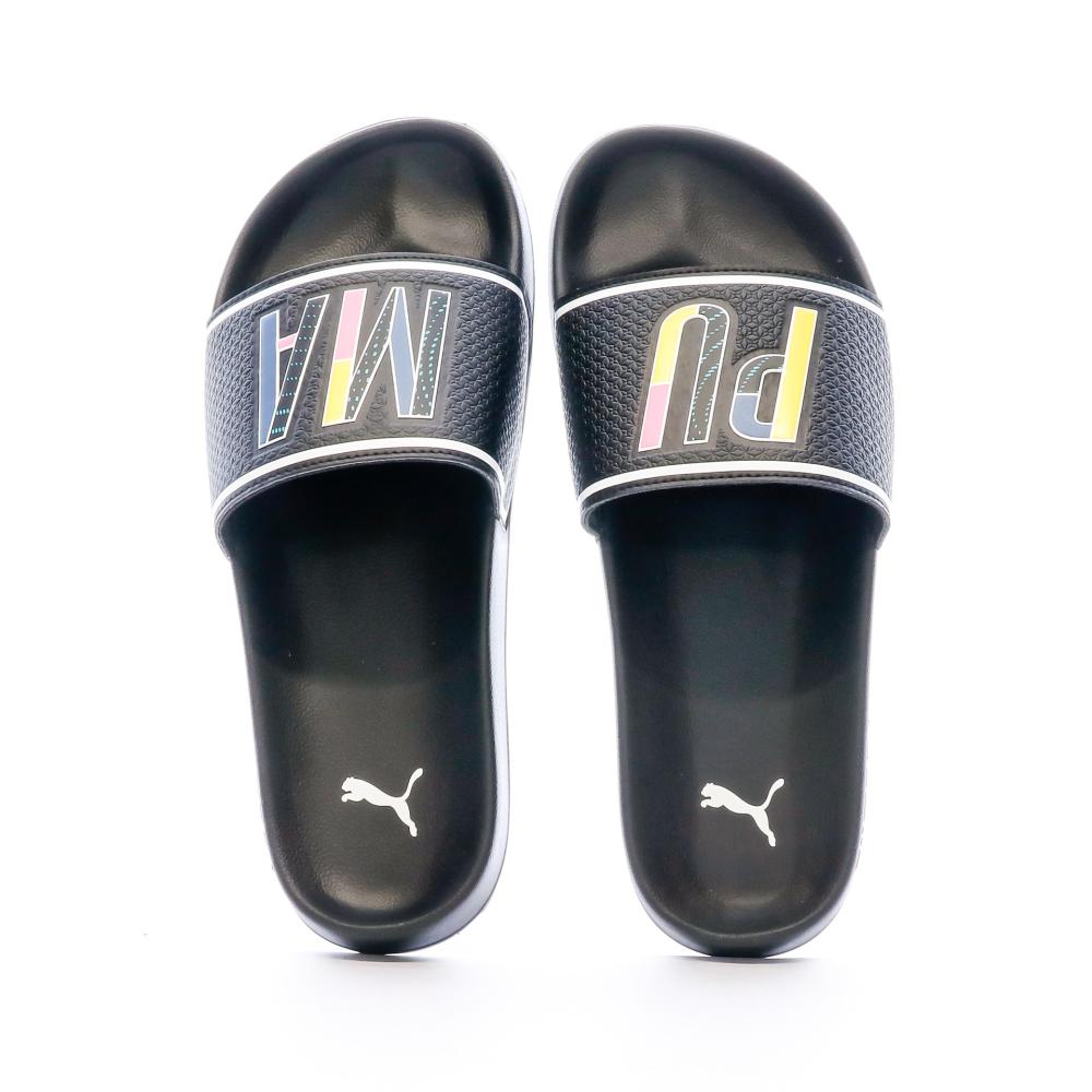 Claquettes Noir Homme Puma Leadcat 2.0 vue 3