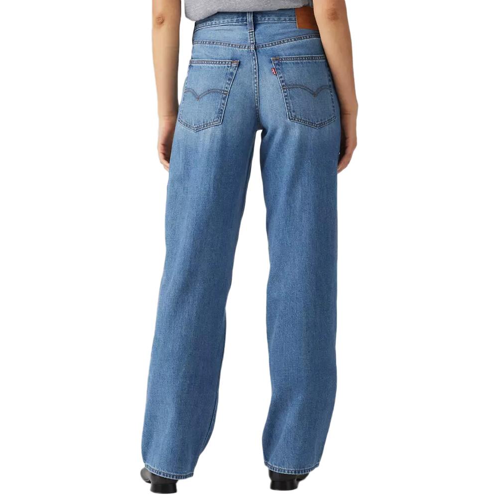 Jean Evasé Bleu Clair Femme Levi's Baggy vue 2