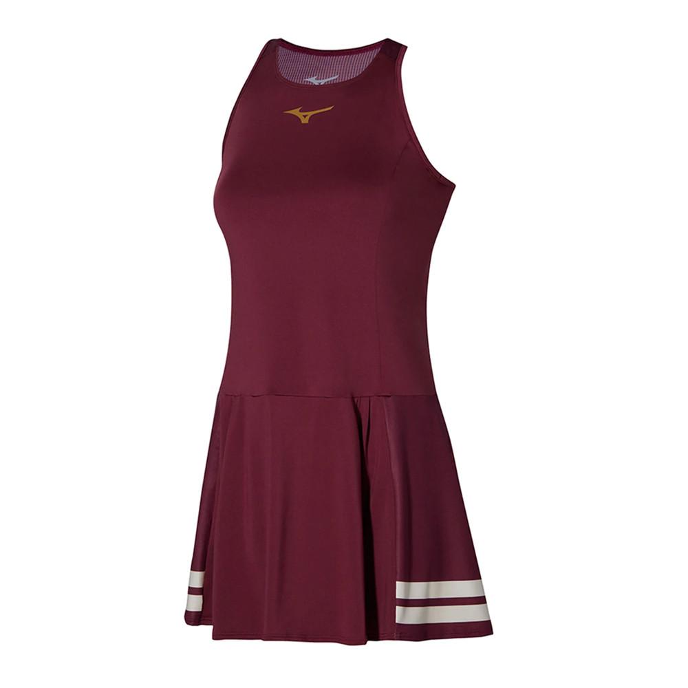 Robe de Tennis Bordeaux Femme Mizuno Printed pas cher