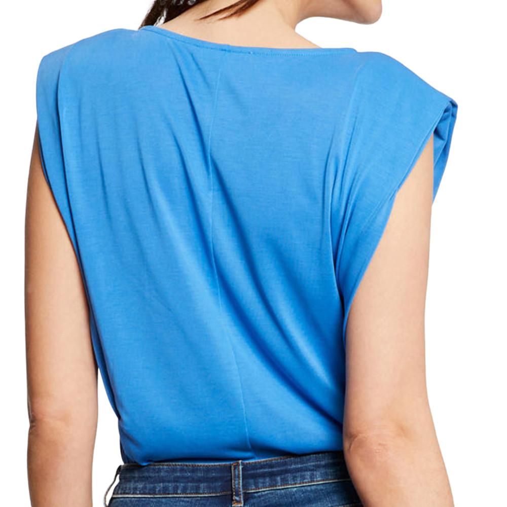 T-shirt Bleu Femme Morgan Dupro vue 2