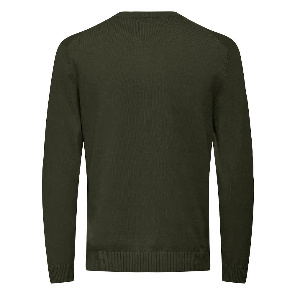 Pull Kaki Homme Only & Sons Holger vue 2