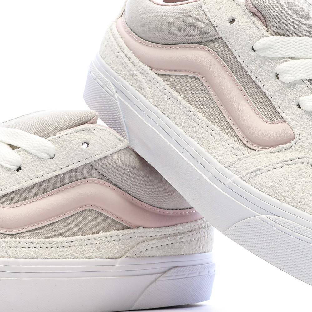 Baskets Blanches/Rose Pale/Grises Femme Vans Caldrone vue 7