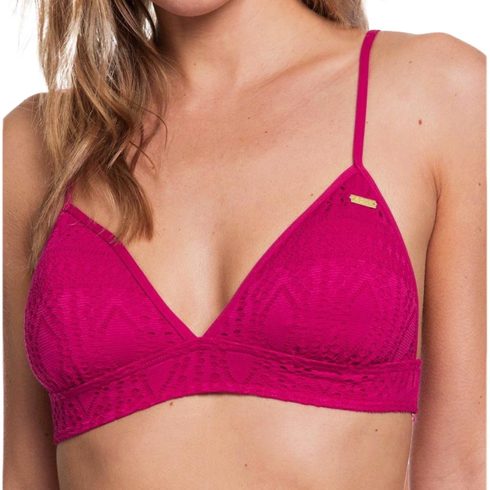 Haut De Bikini Fuchsia Triangle Femme Roxy Sweet Wildness pas cher