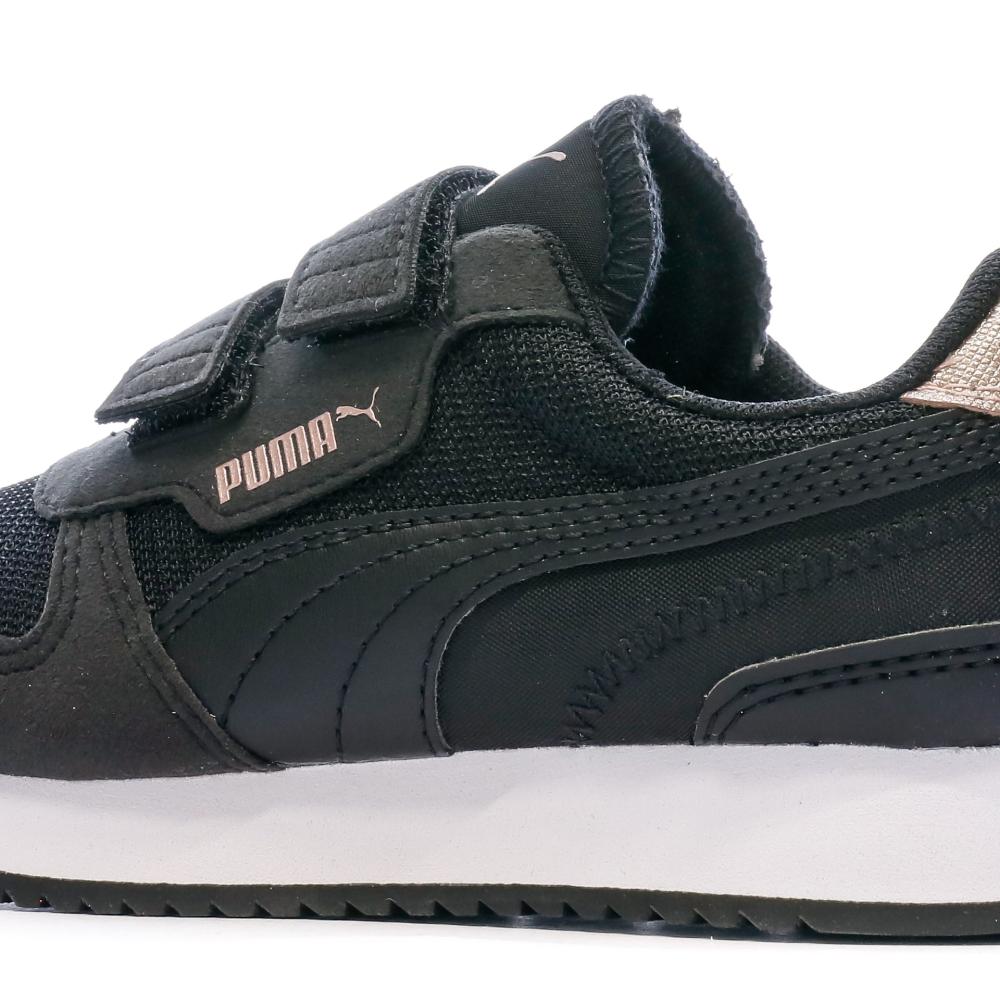 Baskets Noir Fille Puma Metallic V vue 7