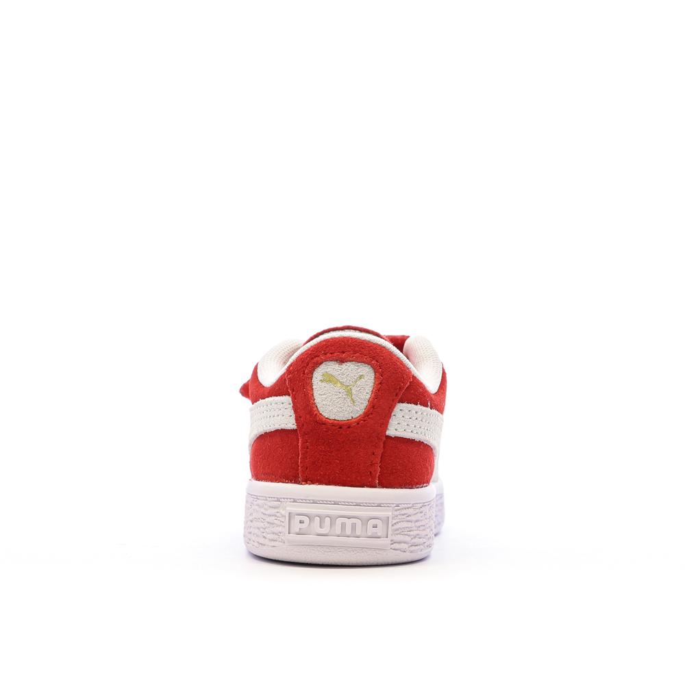 Baskets Rouges Garçon Puma Suede Classic vue 3