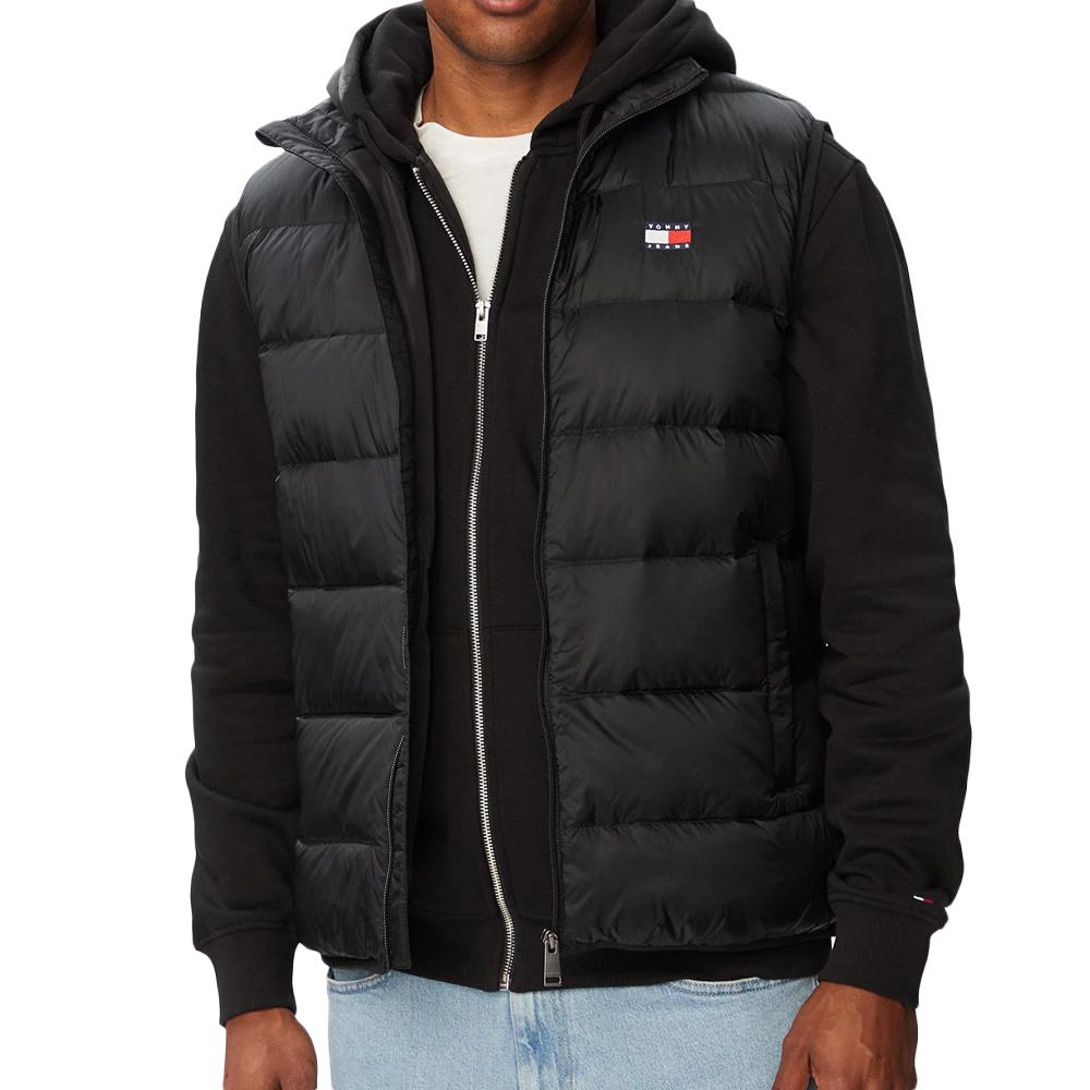 Doudoune Sans Manches Noire Homme Tommy Hilfiger Packable pas cher