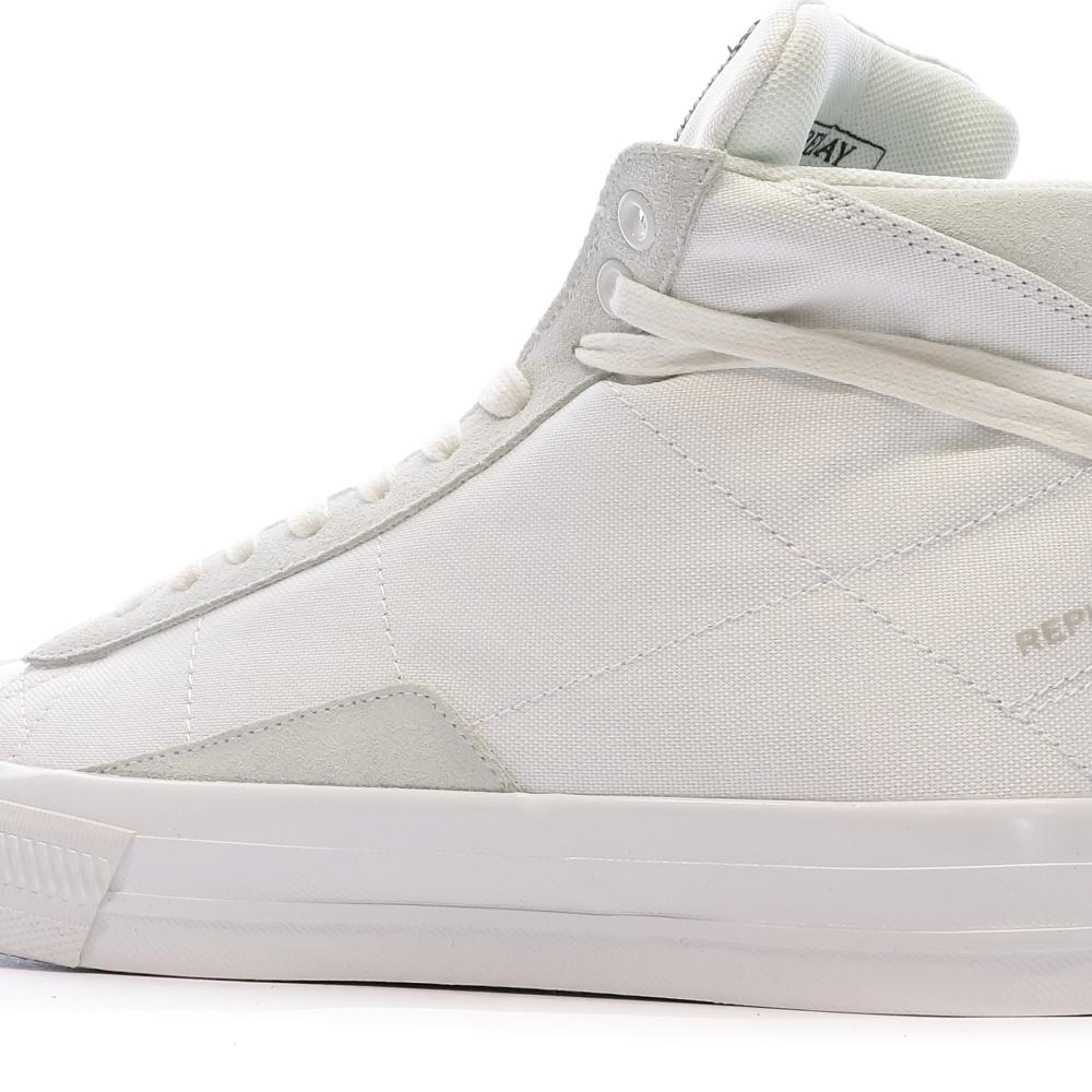 Baskets Blanche Homme Replay Snap High Denim vue 7
