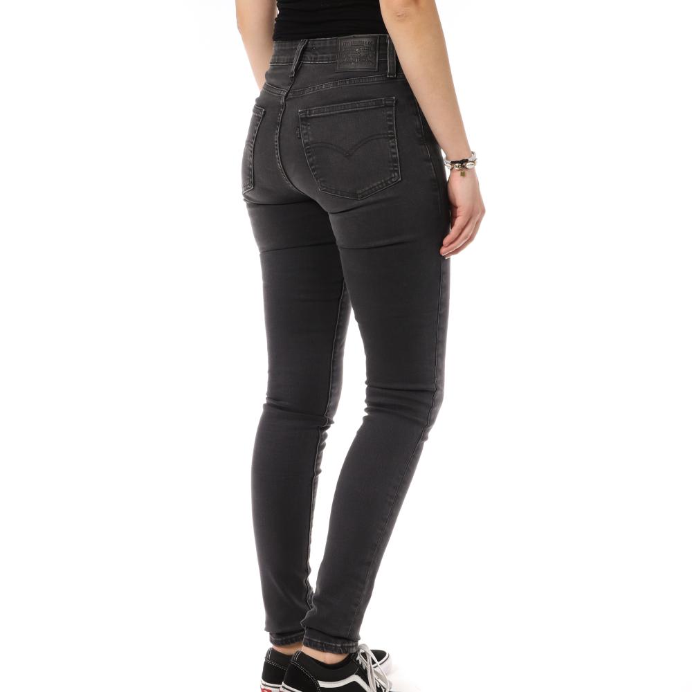 Jeans Skinny Noir Femme Levi's 721 vue 2