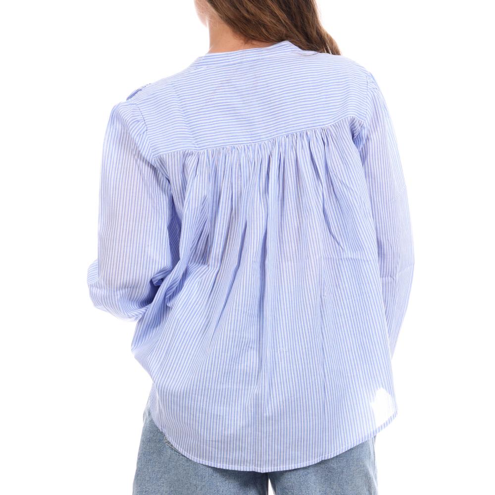 Blouse Bleu/Blanche Femme Goa Ros vue 2