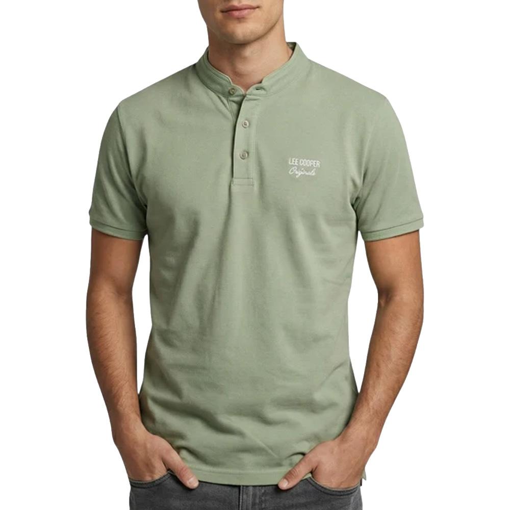 Polo Vert Homme Lee Cooper GLC2047 pas cher