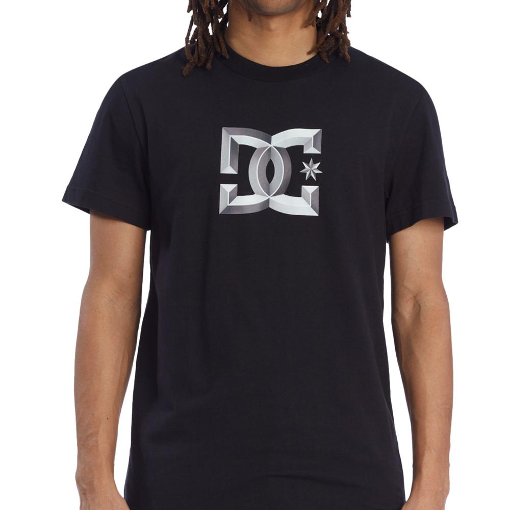 Camiseta negra para hombre DC Shoes Star Bevelled barato