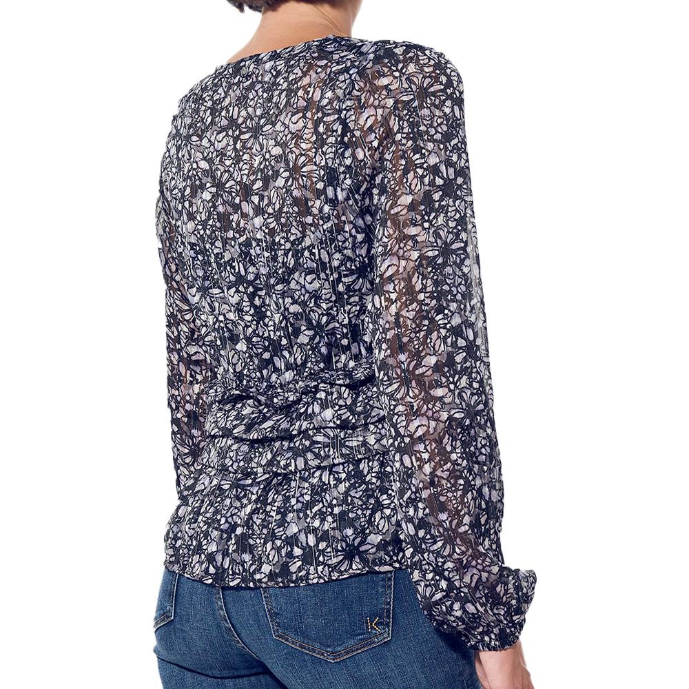 Blouse Bleu à fleurs Femme Kaporal Vian vue 2