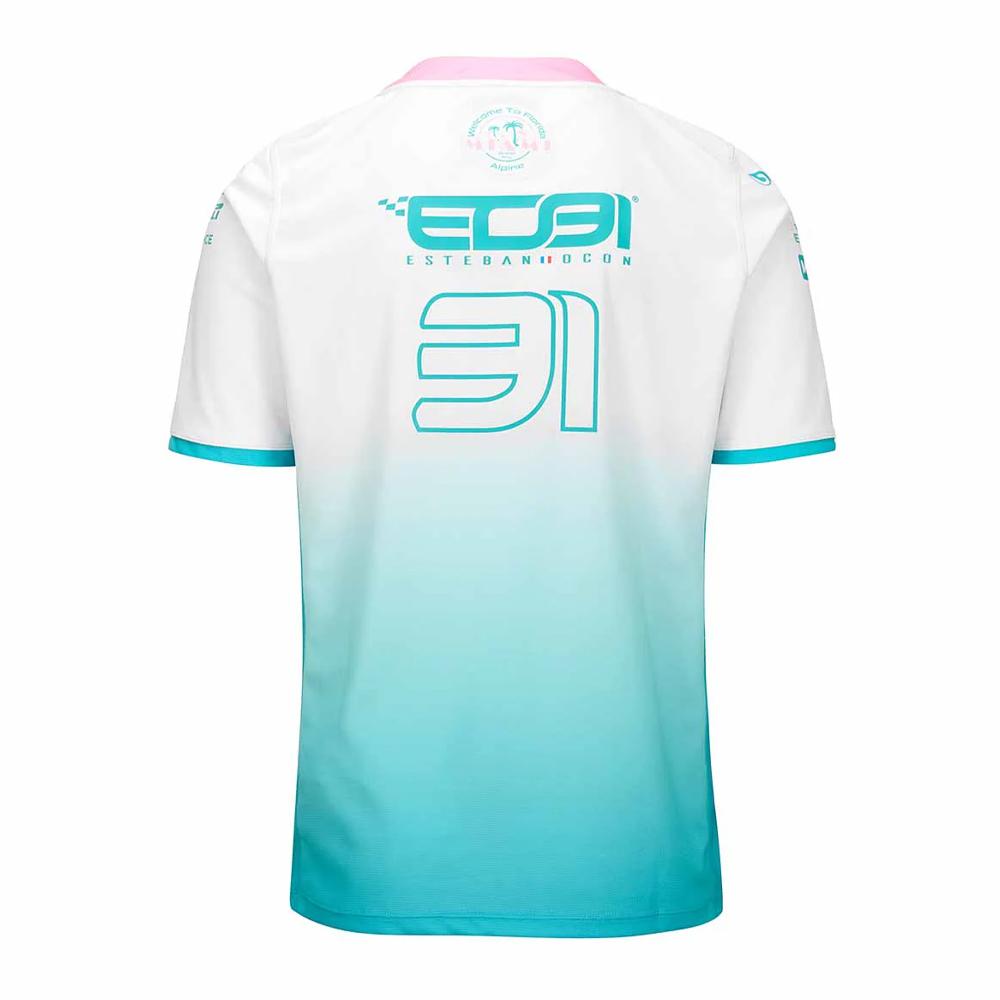 Maillot Blanc/Rose Homme Kappa Kombat vue 2