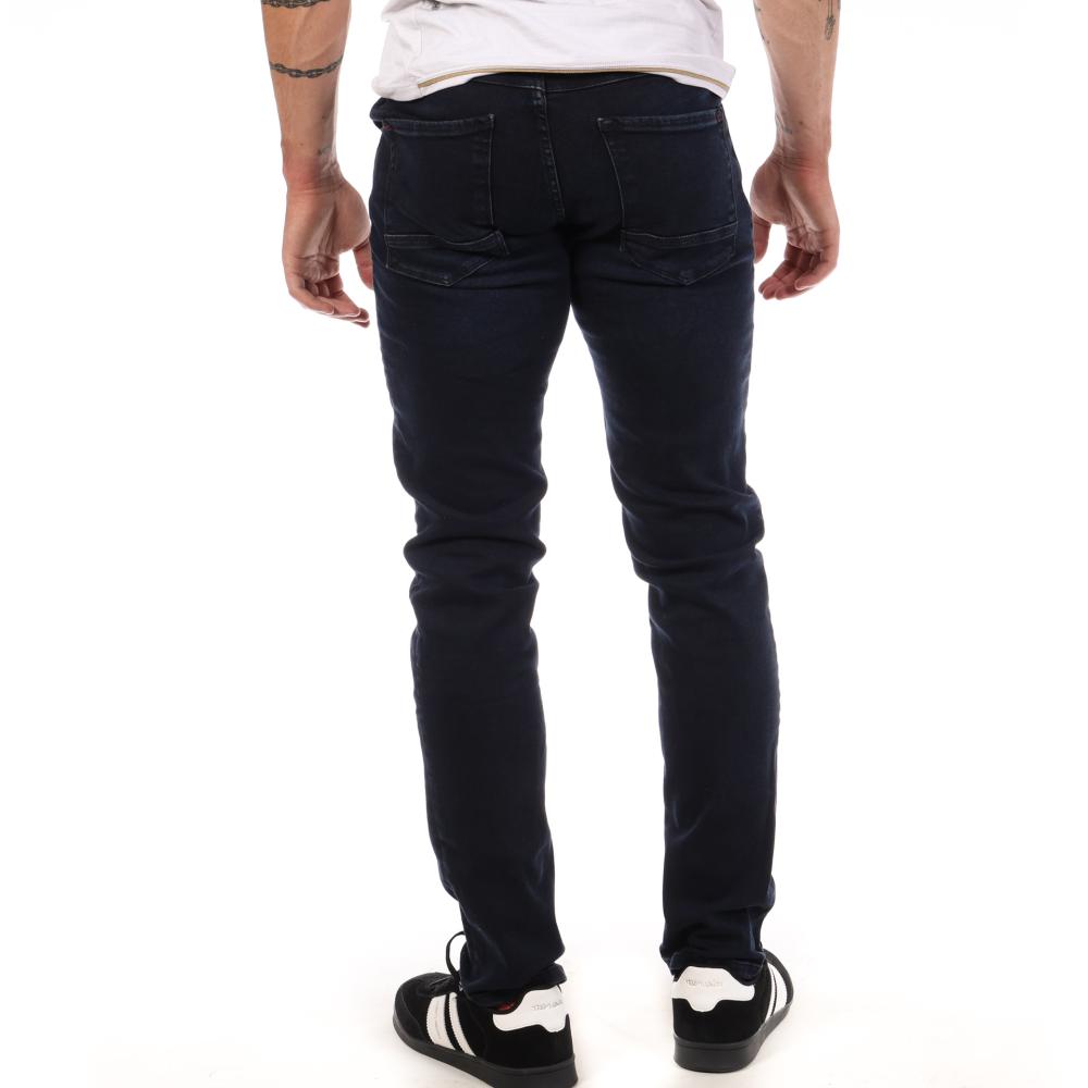 Jean Slim Noir Homme Freeman Jimmy vue 2