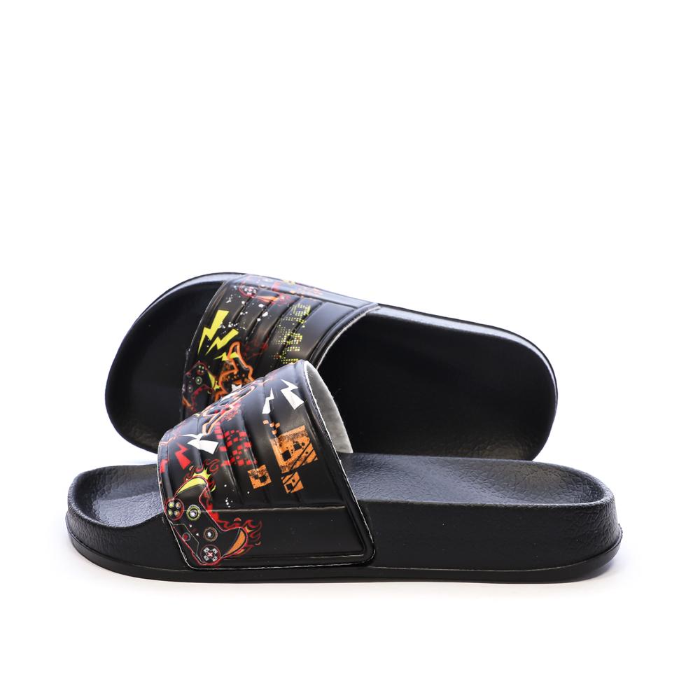 Claquettes Noir Garçon Kappa Sartwo 2 pas cher