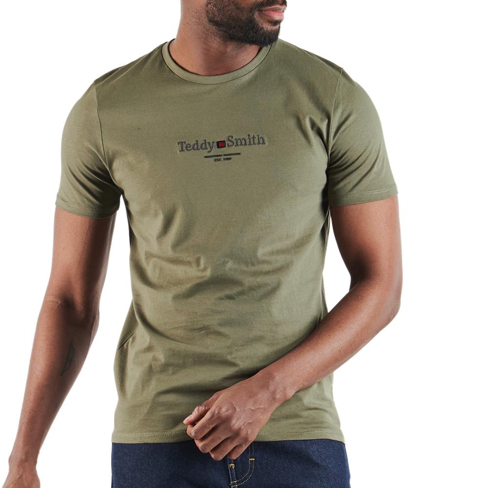 T-shirt Kaki Homme Teddy Smith T-jim pas cher