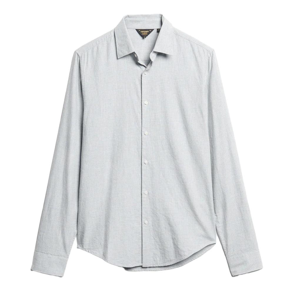 Chemise Bleu/Gris Homme Superdry Smart Shirt vue 3