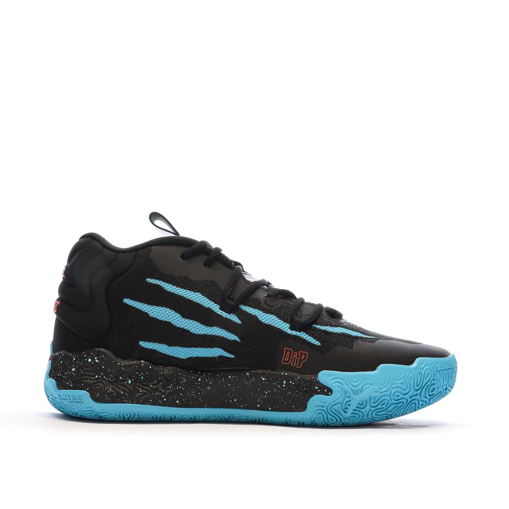 Chaussures de basket Noires/Bleu Homme Puma Hive vue 2