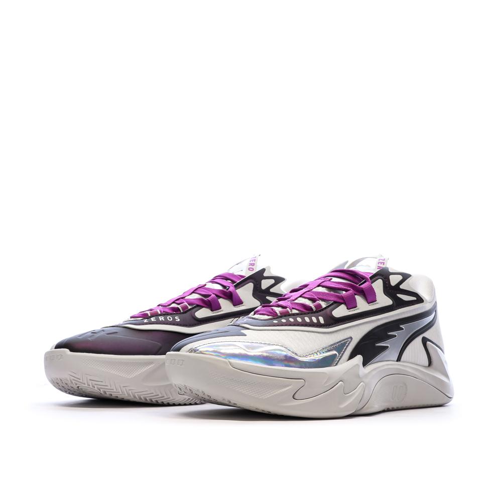 Chaussures de basketball Grises Homme Puma Scoot Zeros vue 6