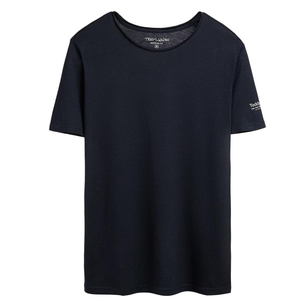 T-shirt Marine Homme Teddy Smith T-geo pas cher