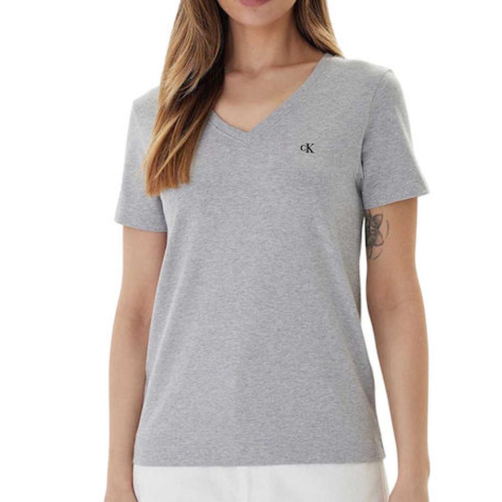T-Shirt Gris Femme Calvin Klein Jeans Archive LV047B205G pas cher