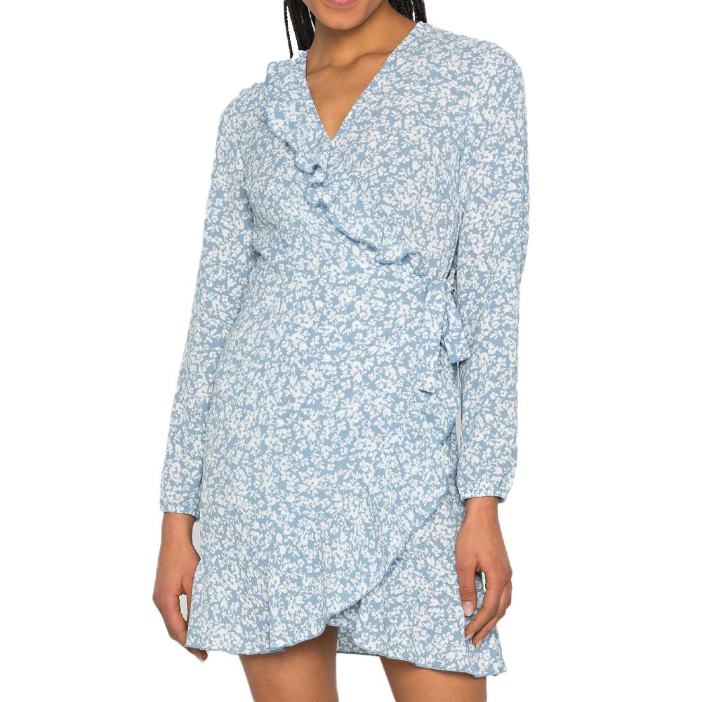 Robe Bleu/Blanche Femme Only Carly pas cher